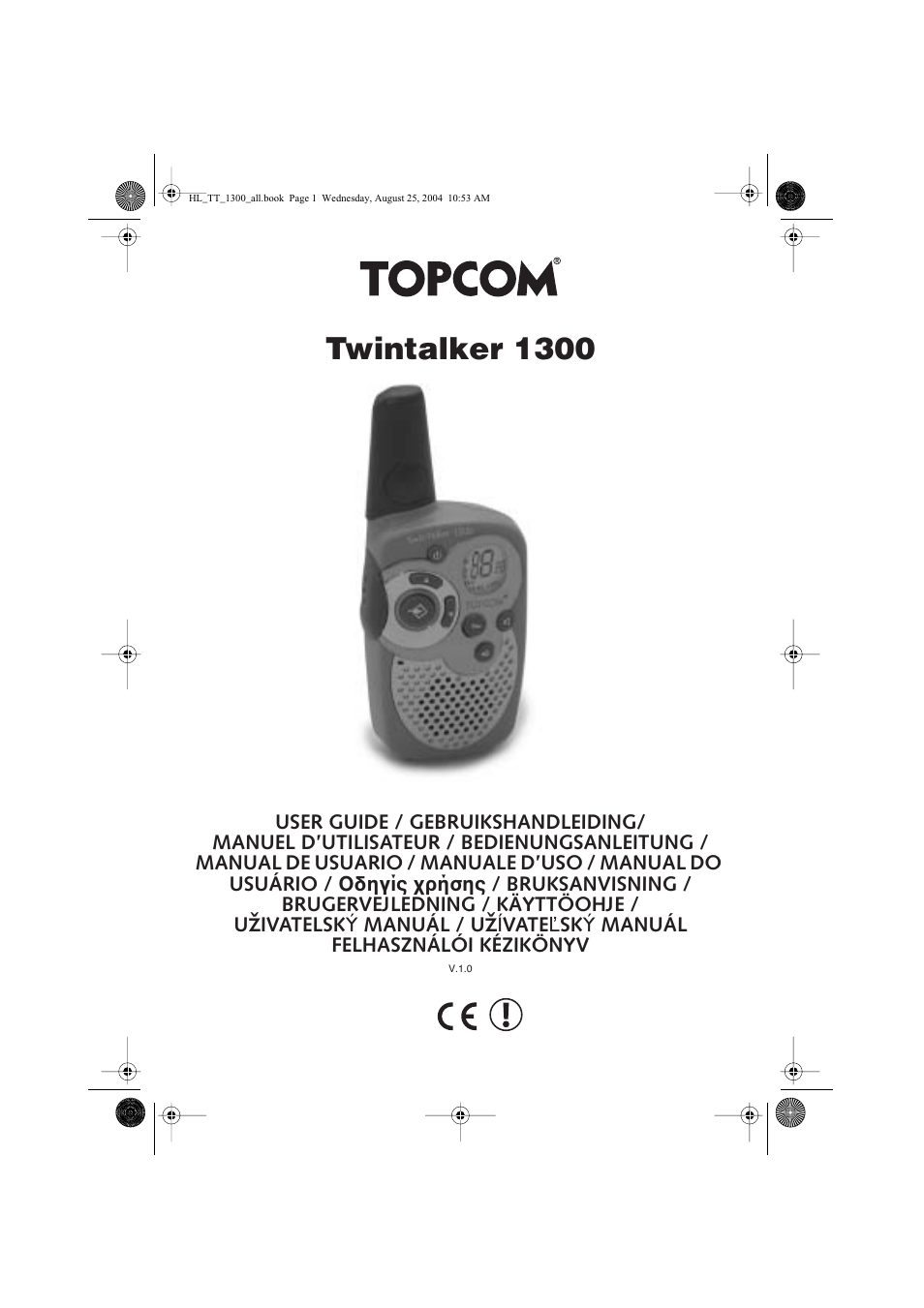 Topcom Twintalker 1300 User Manual | 116 pages