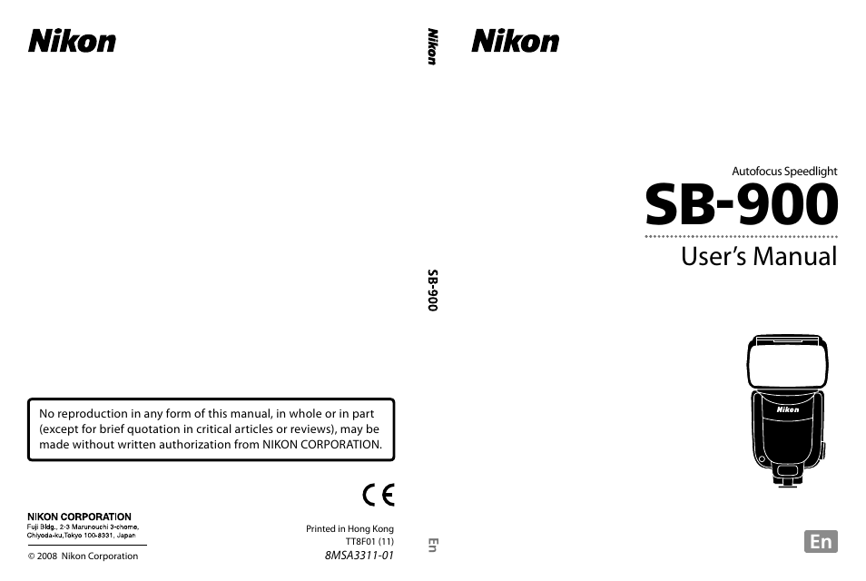 Nikon SB-900 User Manual | 142 pages