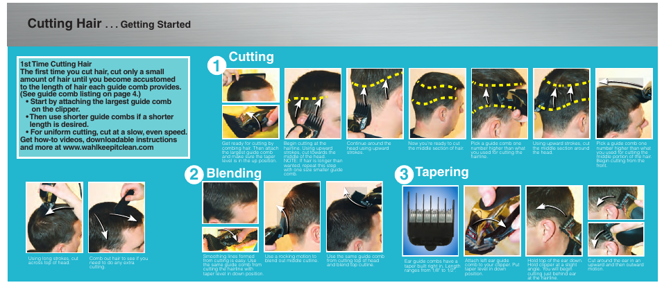 clippers blending hair