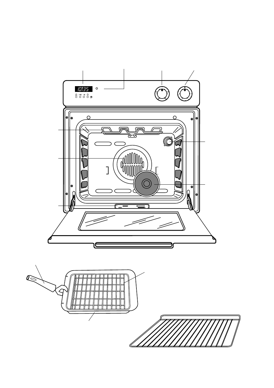 Description of the oven | Zanussi ZBF 860 User Manual | Page 4 / 21 |  Original mode