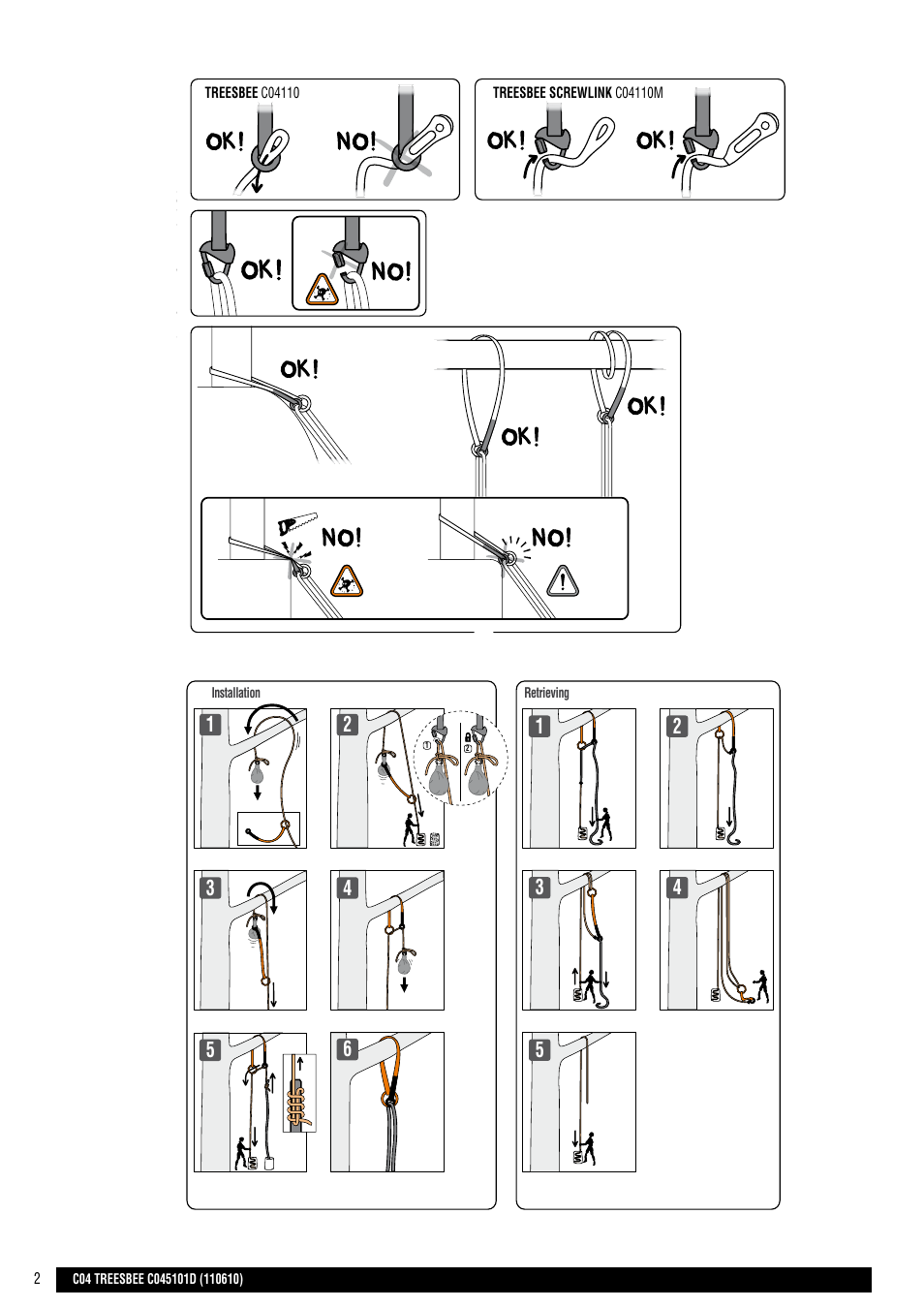 Drawings | Petzl TREESBEE User Manual | Page 2 / 24
