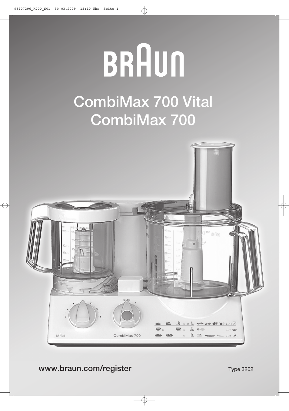 Braun CombiMax 700 Vital User Manual | 113 pages