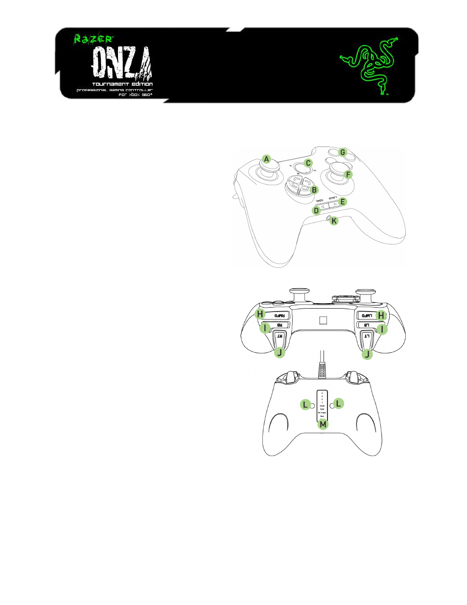 Razer Onza Tournament Edition User Manual | 20 pages