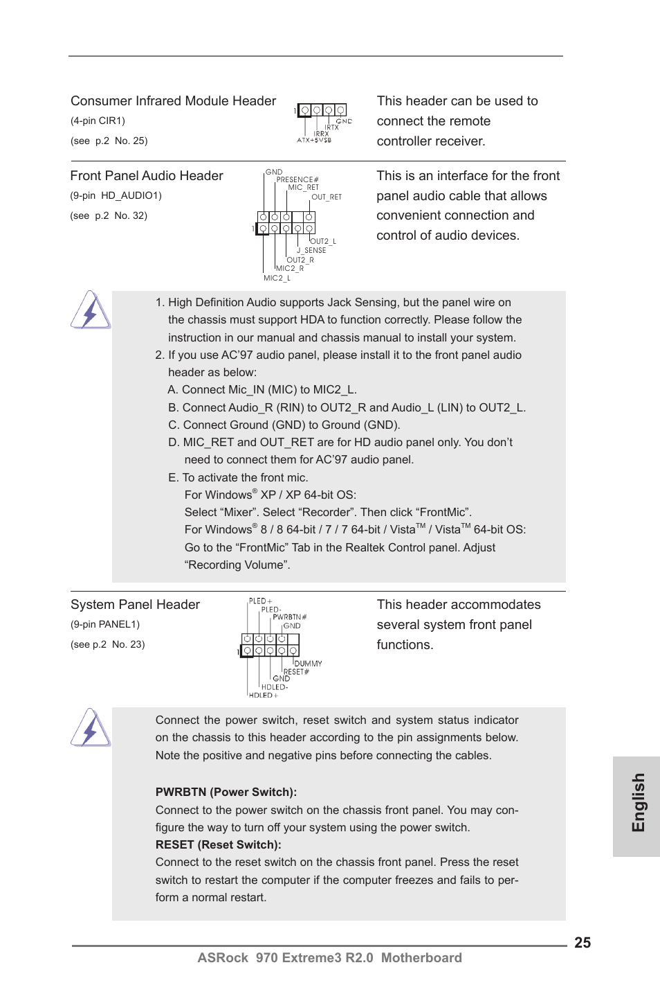 English | ASRock 970 Extreme3 R2.0 User Manual | Page 25 / 158 | Original  mode