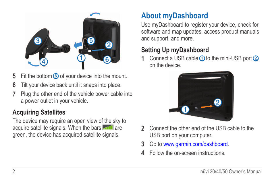 About mydashboard | Garmin nuvi 50LM User Manual | Page 6 / 32