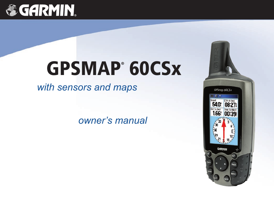 Garmin GPSMAP 60CSx User Manual | 116 pages