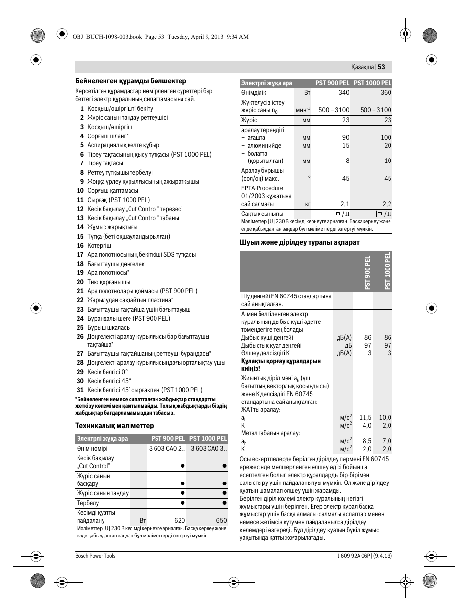 Bosch PST 900 PEL User Manual | Page 53 / 125 | Original mode