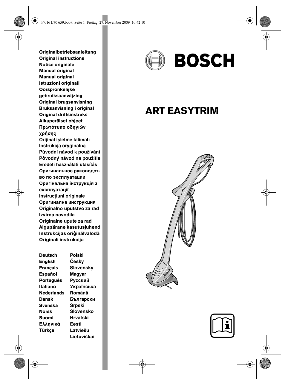 Bosch ART 23 EASYTRIM User Manual | 164 pages