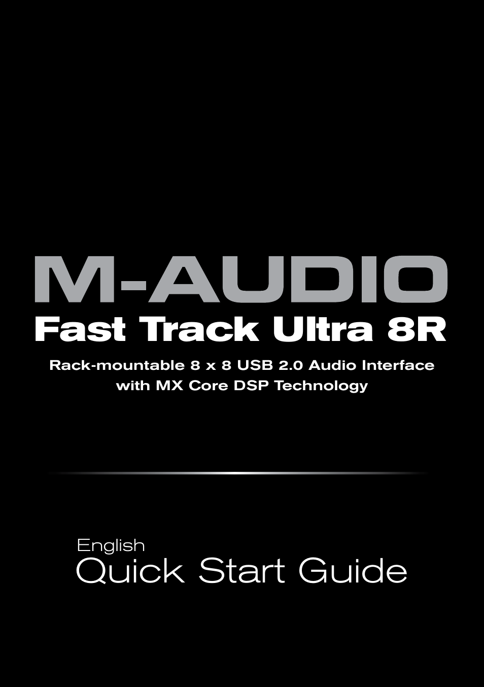 M-AUDIO Fast Track Ultra 8R User Manual | 8 pages