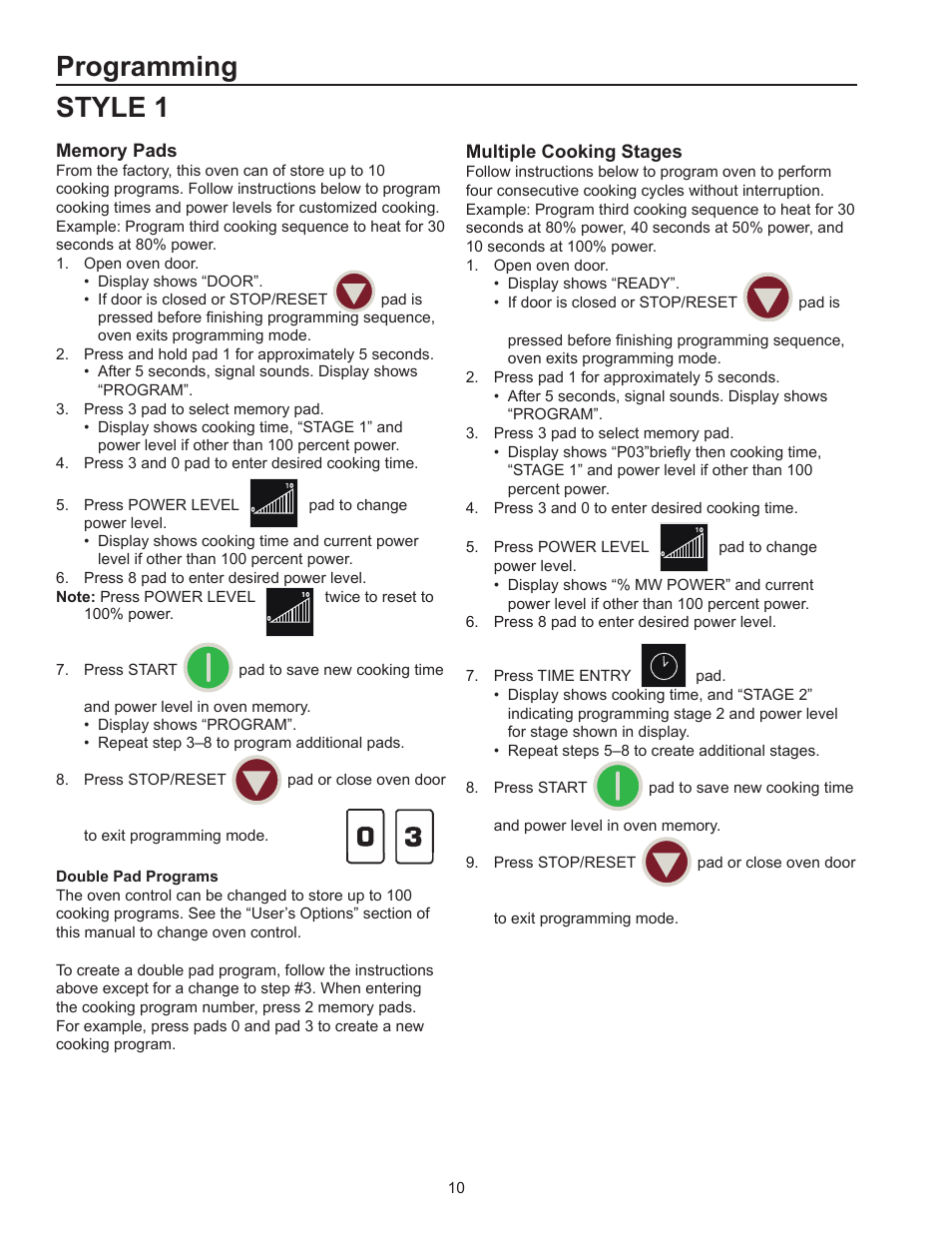 Programming style 1 | ACP HDC182 Owner's Manual User Manual | Page 10 / 19