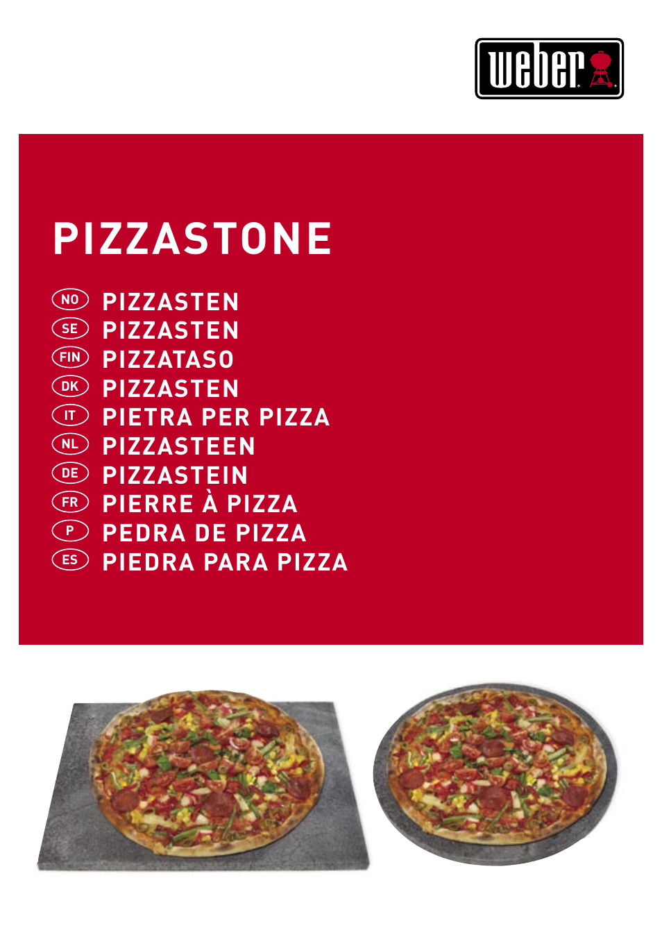 weber Pizzastein rund & eckig User Manual | 8 pages