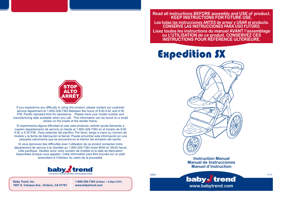 baby trend expedition sx