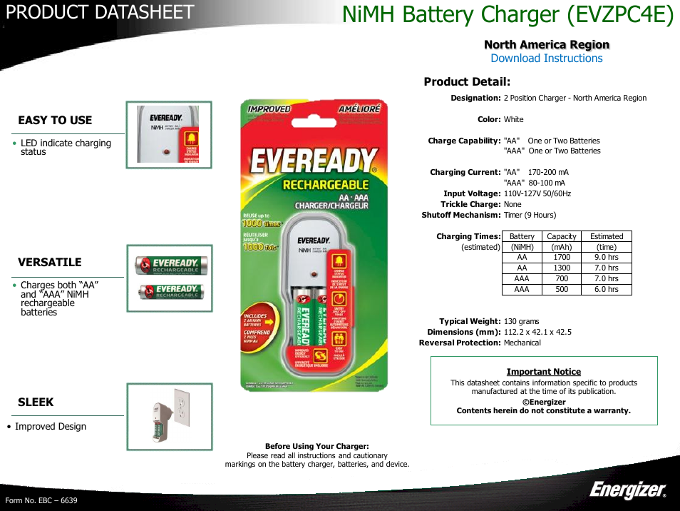 eveready rechargeable battery charger not working Off 59% - canerofset.com