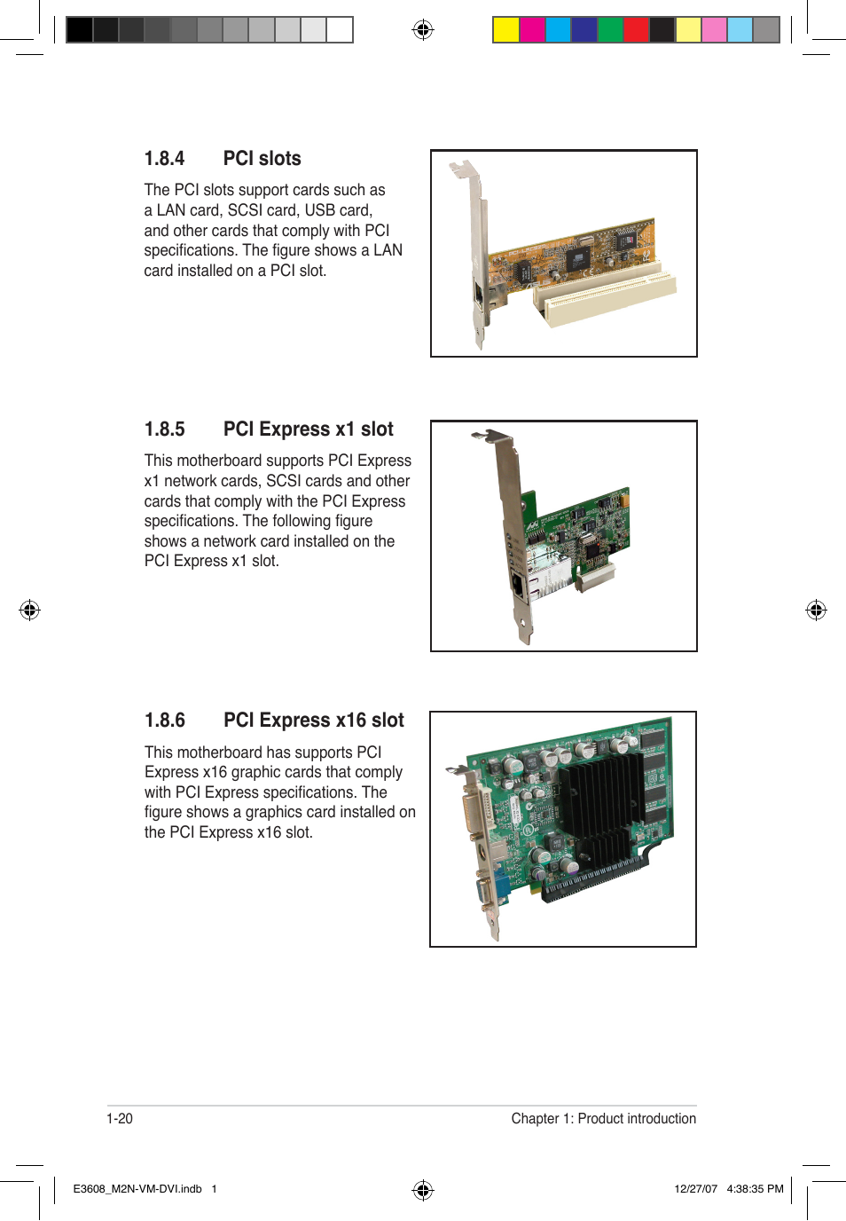 4 pci slots, 5 pci express x1 slot, 6 pci express x16 slot | Asus M2N-VM  DVI User Manual | Page 32 / 100 | Original mode