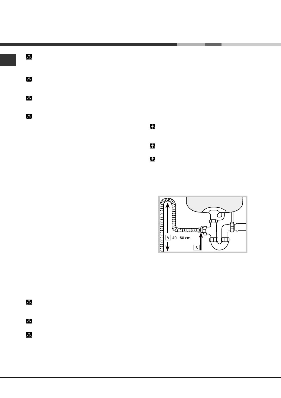 Installazione, Posizionamento e livellamento, Collegamenti idraulici ed  elettrici | Hotpoint Ariston LFT 114/HA User Manual | Page 2 / 84