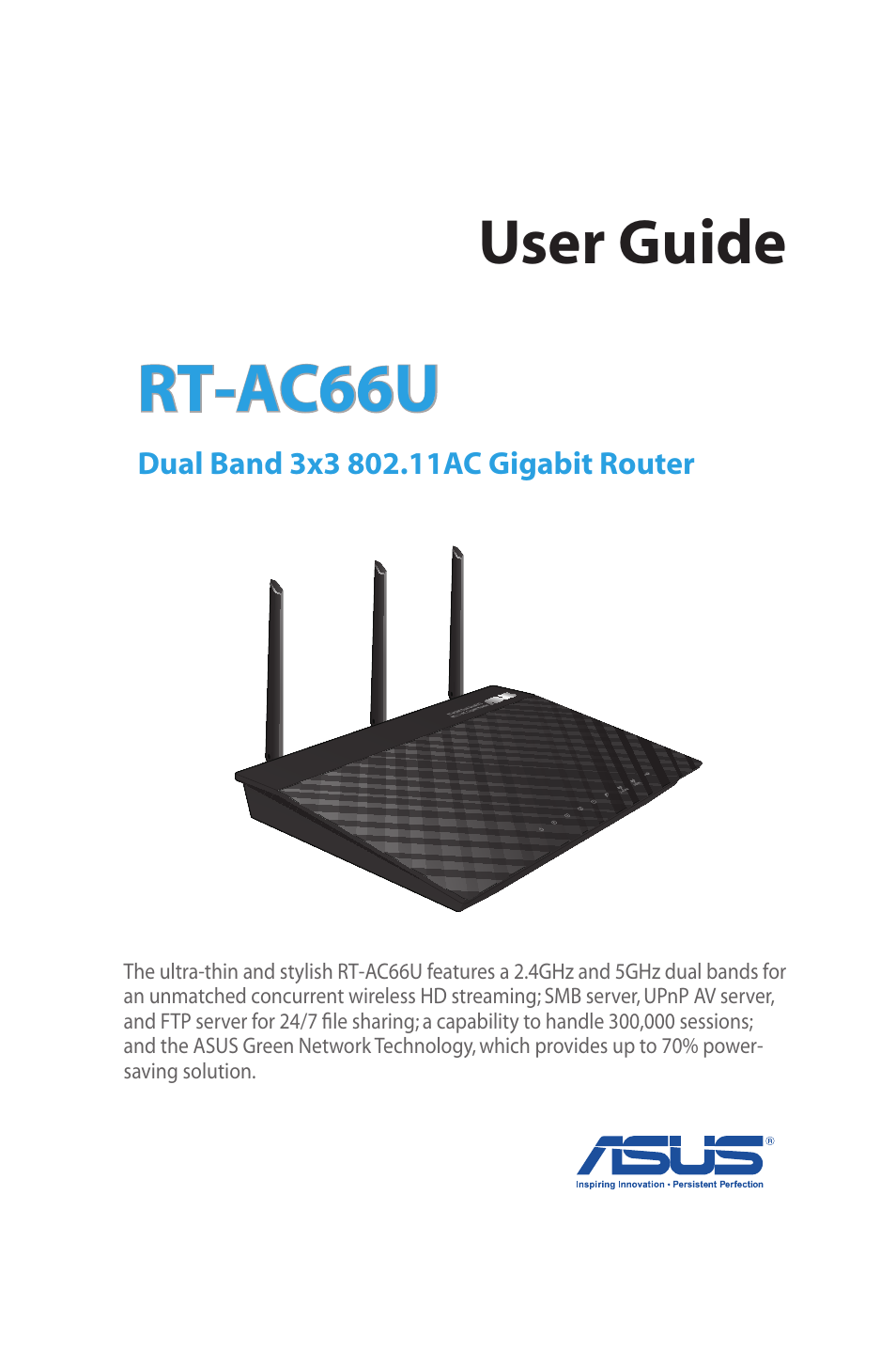 Asus RT-AC66U User Manual | 70 pages