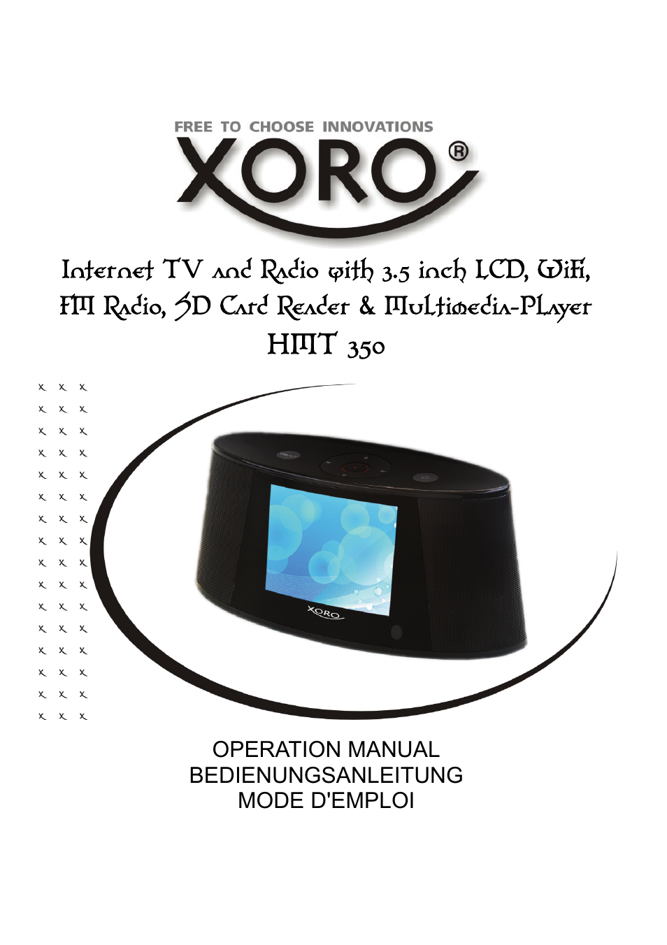 Xoro HMT 350 User Manual | 124 pages