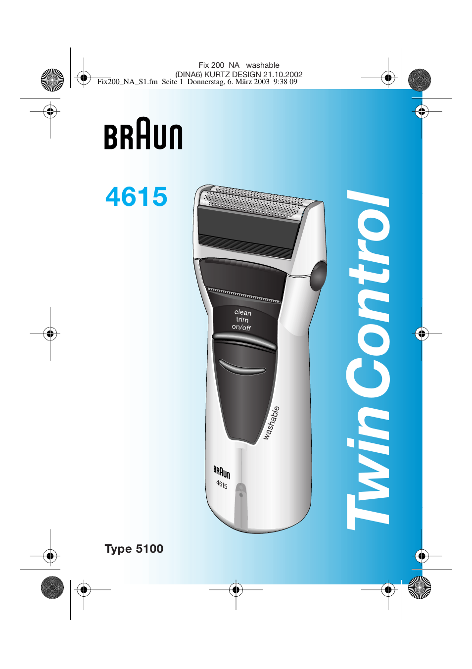 Braun 4615 TwinControl User Manual | 27 pages
