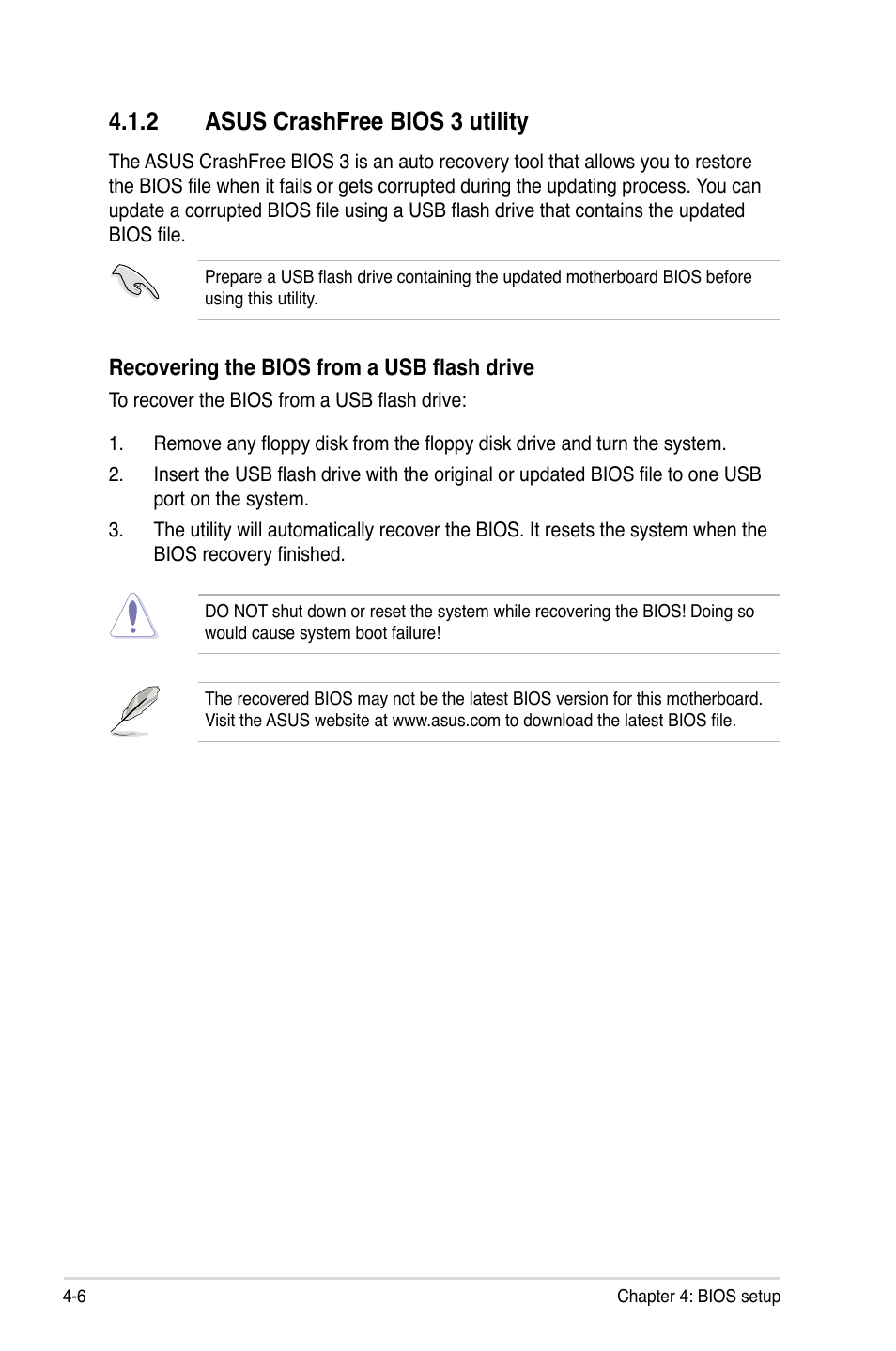 2 asus crashfree bios 3 utility | Asus Z8NA-D6 User Manual | Page 68 / 168