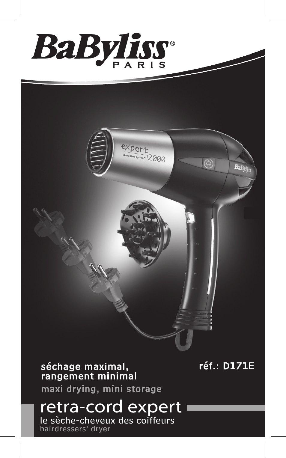 Babyliss D171E Expert User Manual | 36 pages