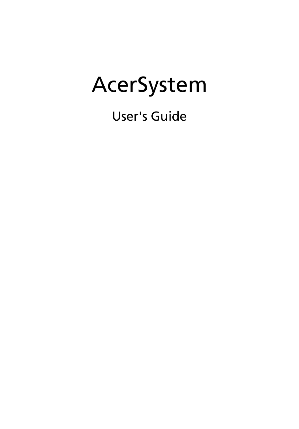 Acer Aspire X3200 User Manual | 18 pages | Also for: Veriton L480G, Aspire  X1200