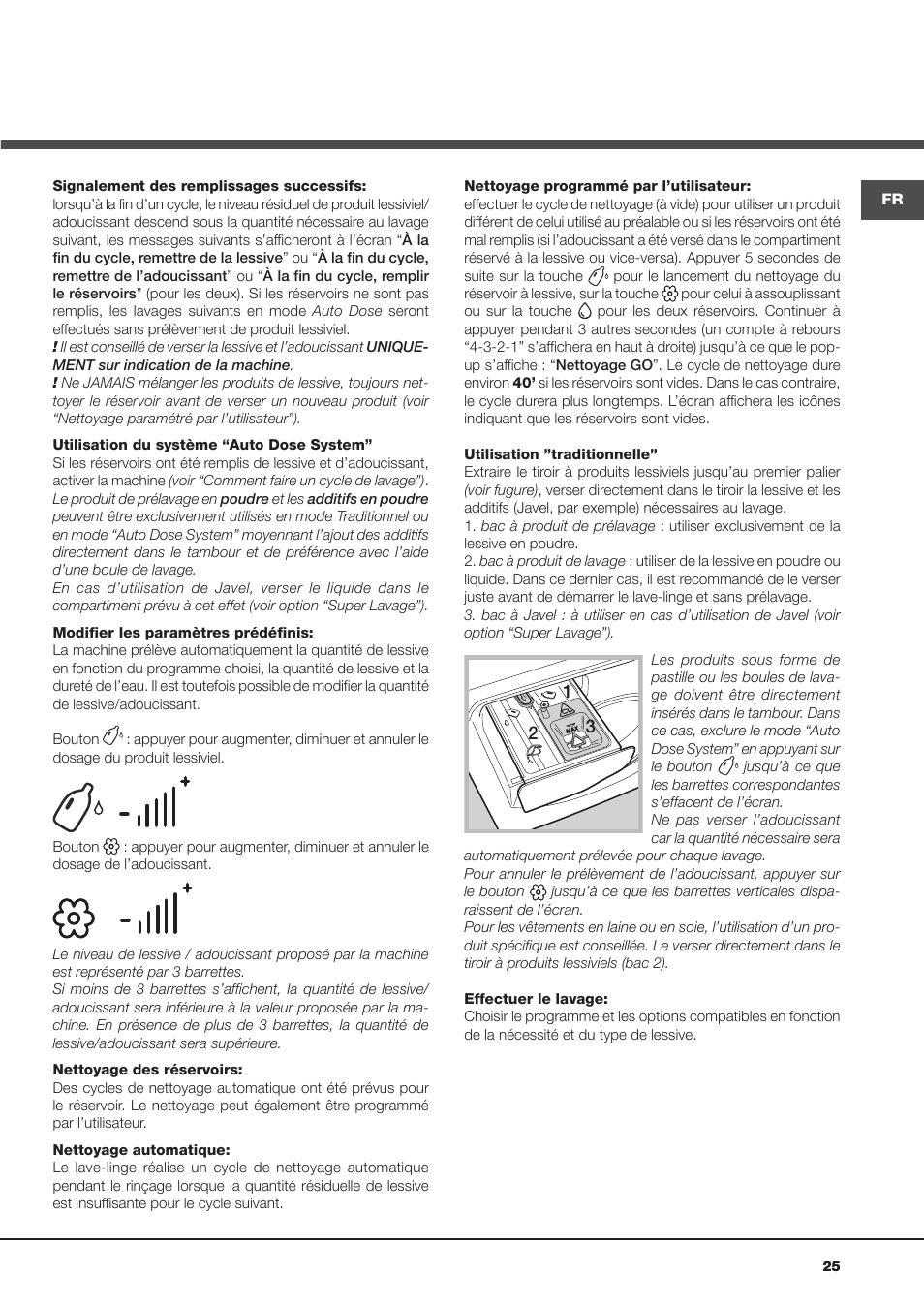 Hotpoint Ariston Aqualtis ADS93D 69 EU-A User Manual | Page 25 / 80