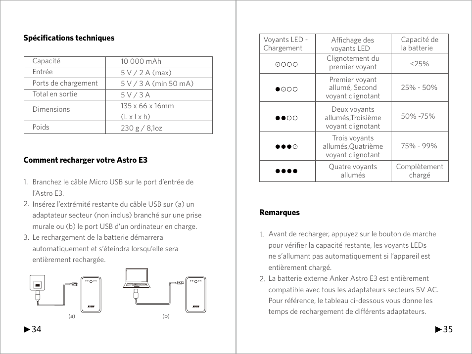 ANKER 2nd Gen Astro E3 10000mAh with PowerIQ Technology User Manual | Page  19 / 23 | Original mode