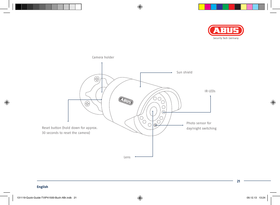 ABUS TVIP41500 Quick operating instructions User Manual | Page 21 / 124 |  Also for: TVIP61500 Quick operating instructions
