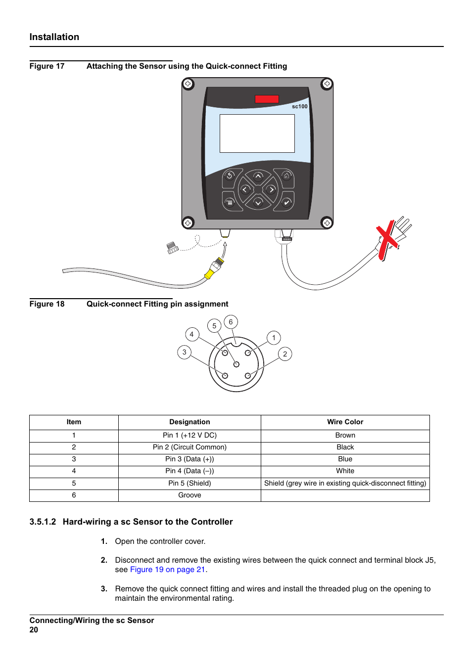 Installation | Hach-Lange SC 100 User Manual | Page 24 / 58 | Original mode