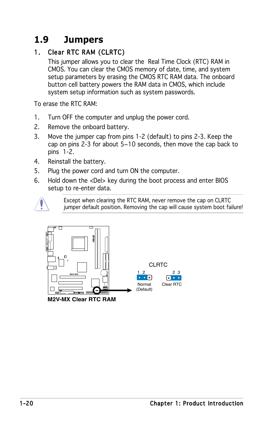 9 jumpers | Asus Motherboard M2V-MX User Manual | Page 30 / 90