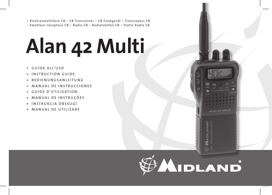 MIDLAND Alan 42 multi User Manual | 54 pages