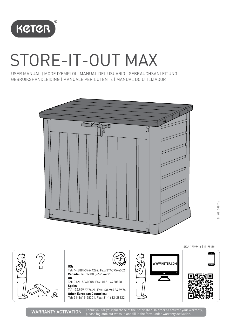 Keter Store-It-Out MAX User Manual | 11 pages