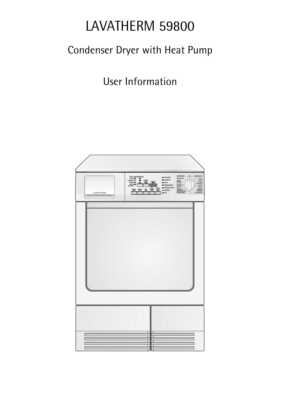 AEG LAVATHERM 59800 User Manual | 36 pages