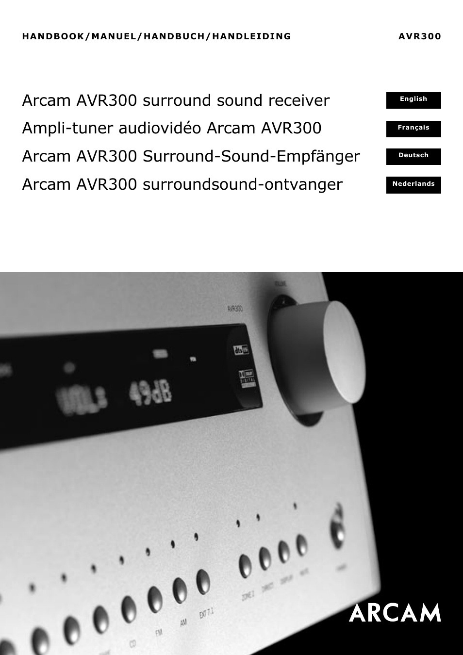 Arcam surround sound receiver AVR300 User Manual | 160 pages | Original mode