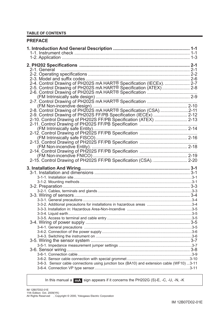 Yokogawa EXA PH202 2-Wire pH/ORP Analyzer User Manual | Page 2 / 138 |  Original mode