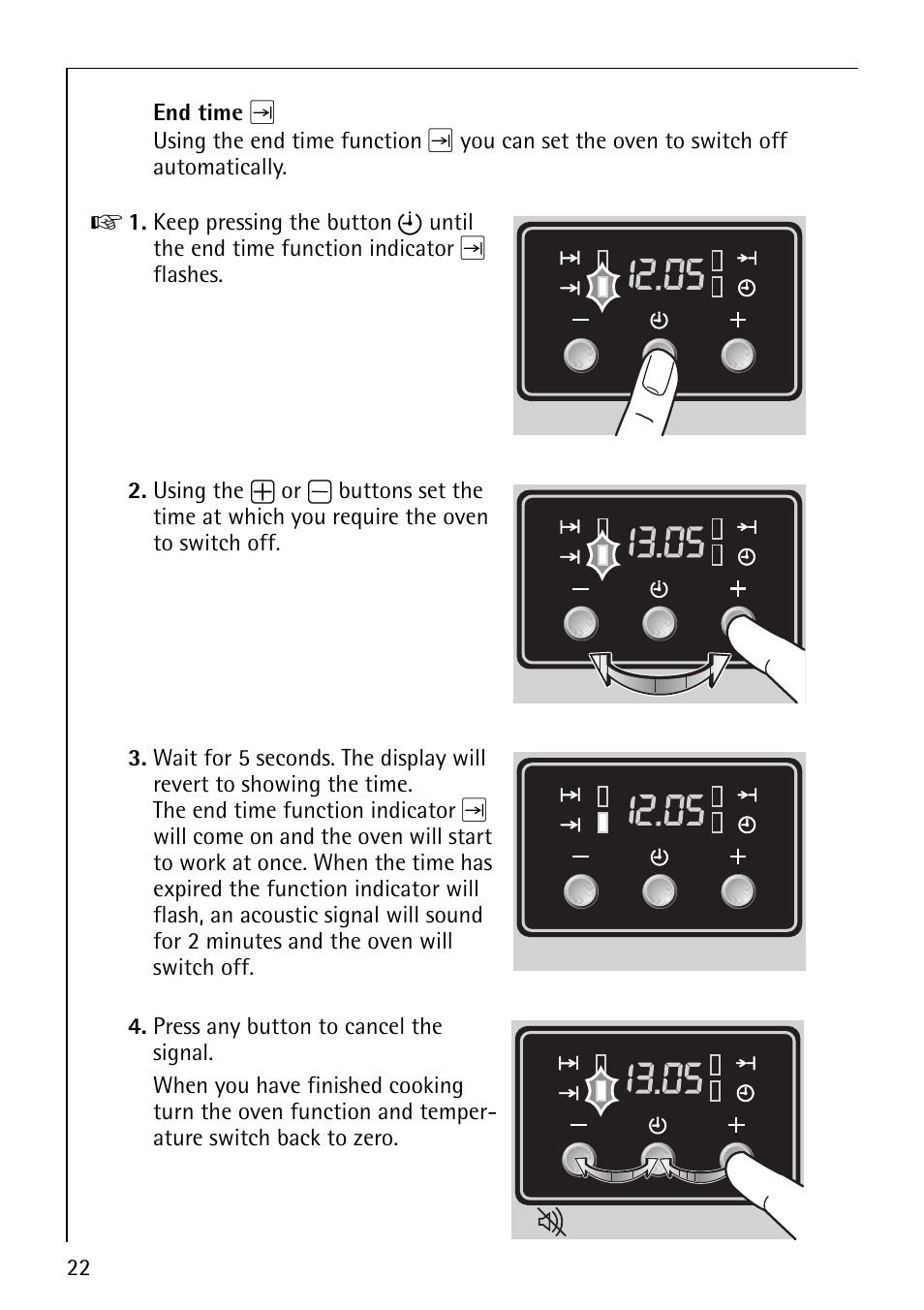 AEG COMPETENCE E3100-1 User Manual | Page 22 / 52 | Original mode