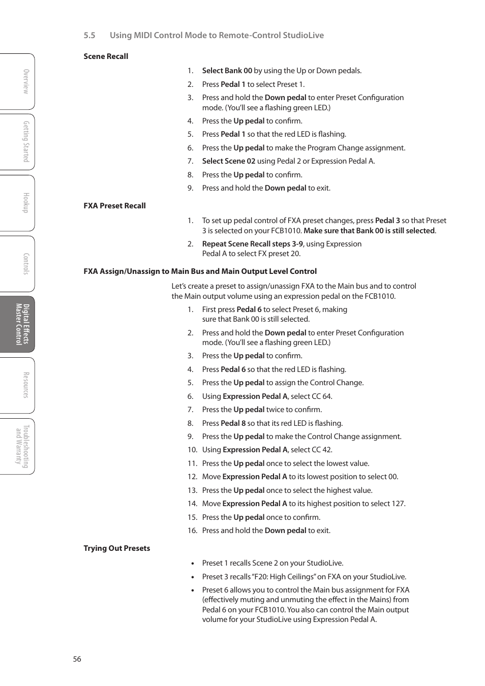 PreSonus StudioLive 16.0.2 User Manual | Page 60 / 80 | Original mode