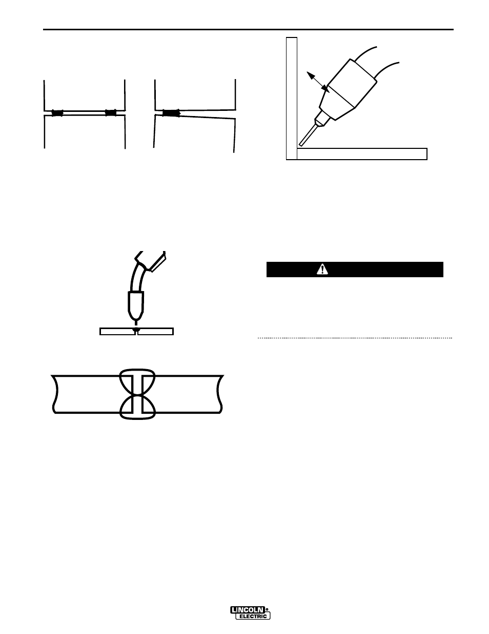 Learning To Weld Warning Lincoln Electric Im537 Sp 170t User Manual Page 23 47 Original Mode