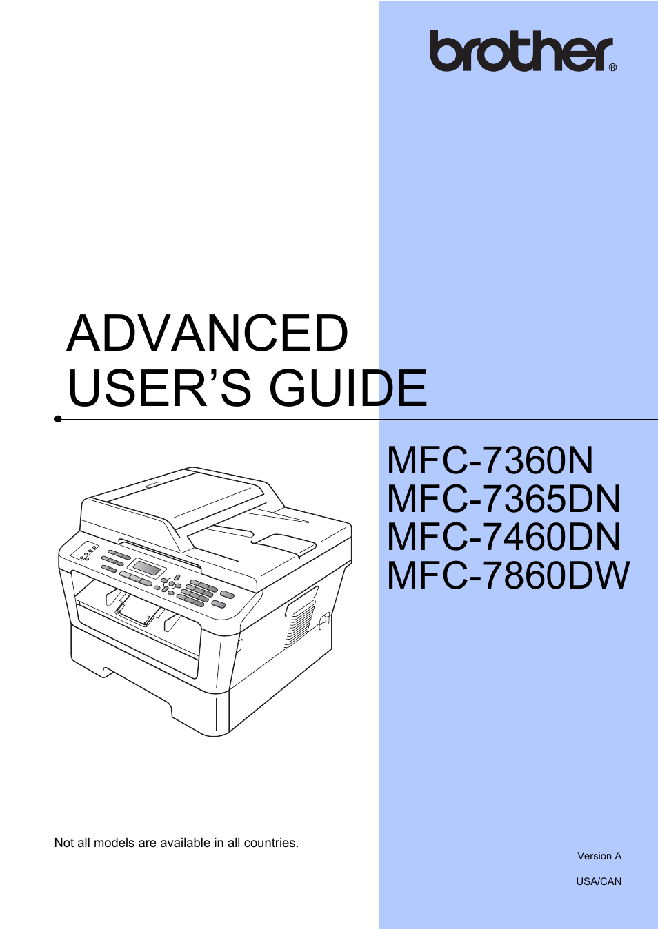 Brother MFC 7460DN User Manual | 76 pages | Also for: MFC 7860DW, MFC 7360N,  MFC-7365DN