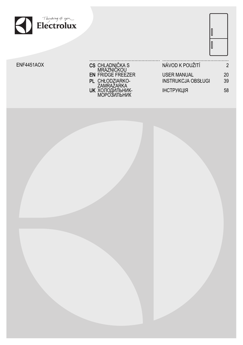 Electrolux ENF4451AOX User Manual | 80 pages
