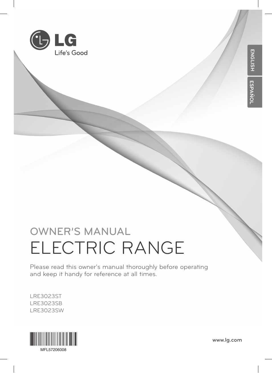 LG LRE3023SW User Manual | 84 pages | Also for: LRE3023ST, LRE3023SB