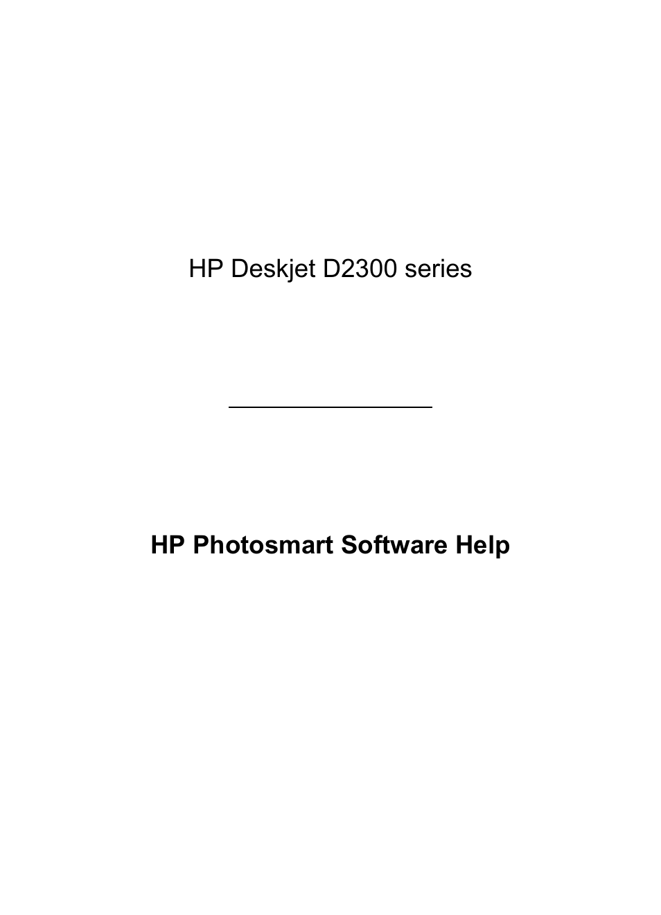 HP Deskjet D2345 Printer User Manual | 88 pages
