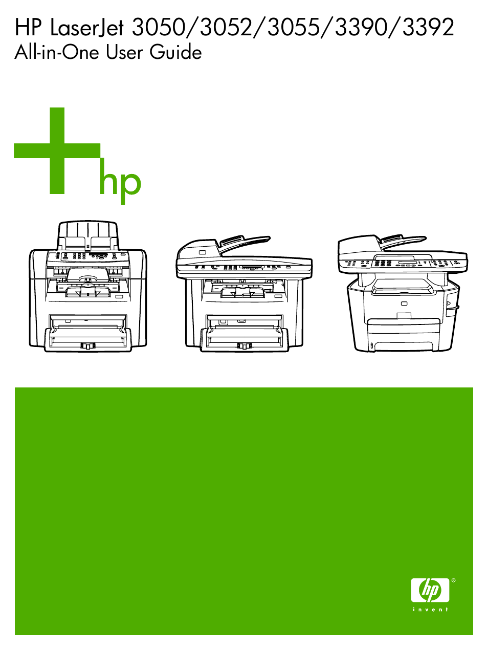 HP LaserJet 3055 User Manual | 430 pages | Also for: LaserJet 3050, LaserJet  3392, LaserJet 3052, LaserJet 3390