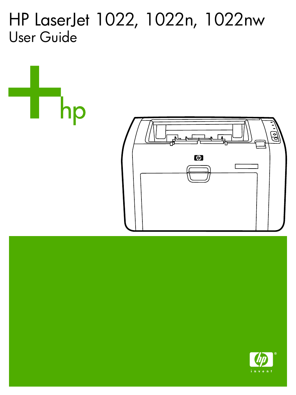 HP LaserJet 1022n Printer User Manual | 126 pages
