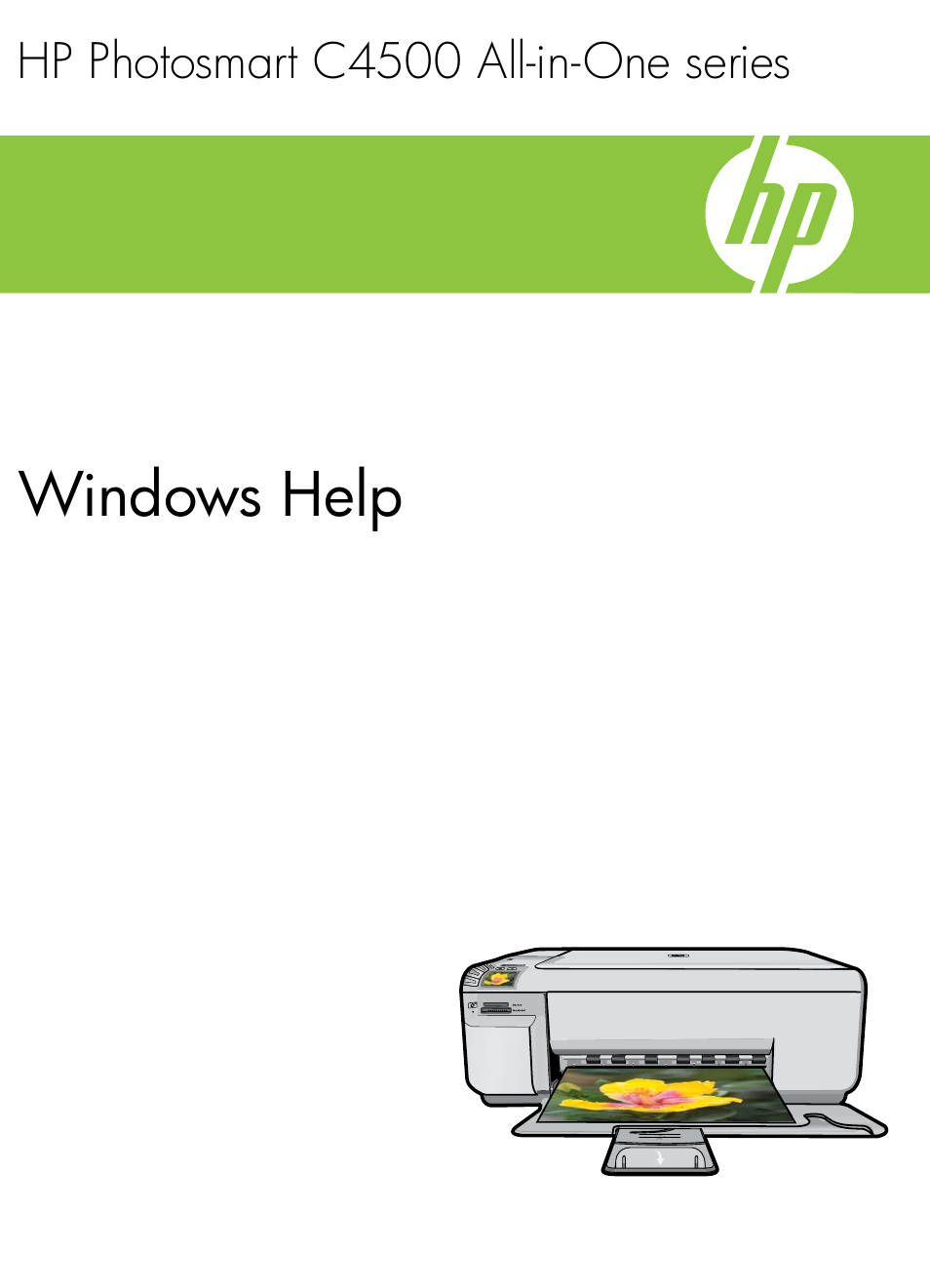 HP Photosmart C4580 All-in-One Printer User Manual | 261 pages