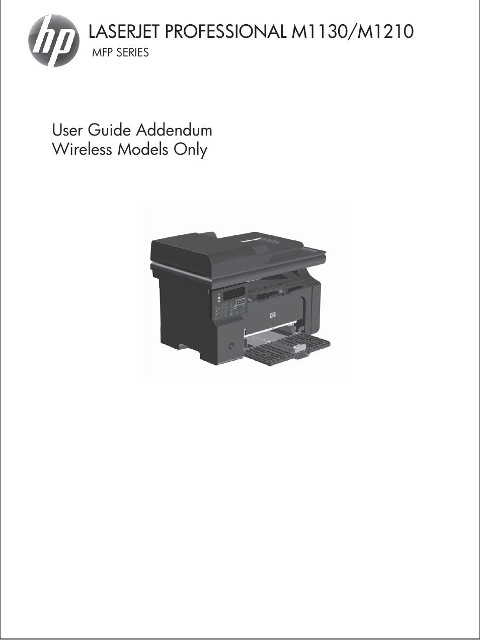 HP LaserJet Pro M1217nfw Multifunction Printer User Manual | 36 pages