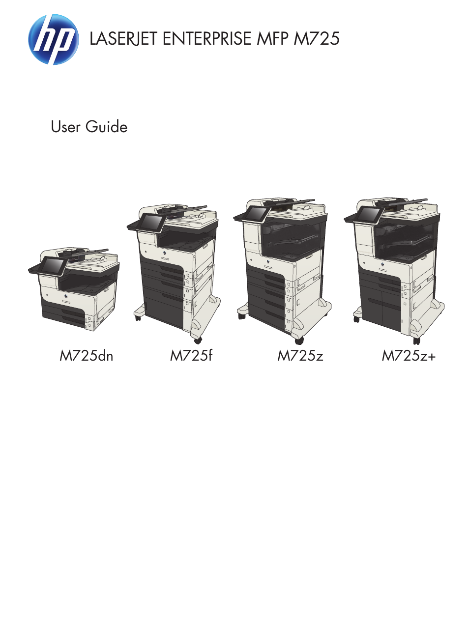 HP LaserJet Enterprise MFP M725 series User Manual | 318 pages