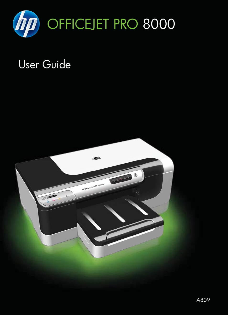 HP Officejet Pro 8000 - A809 User Manual | 140 pages