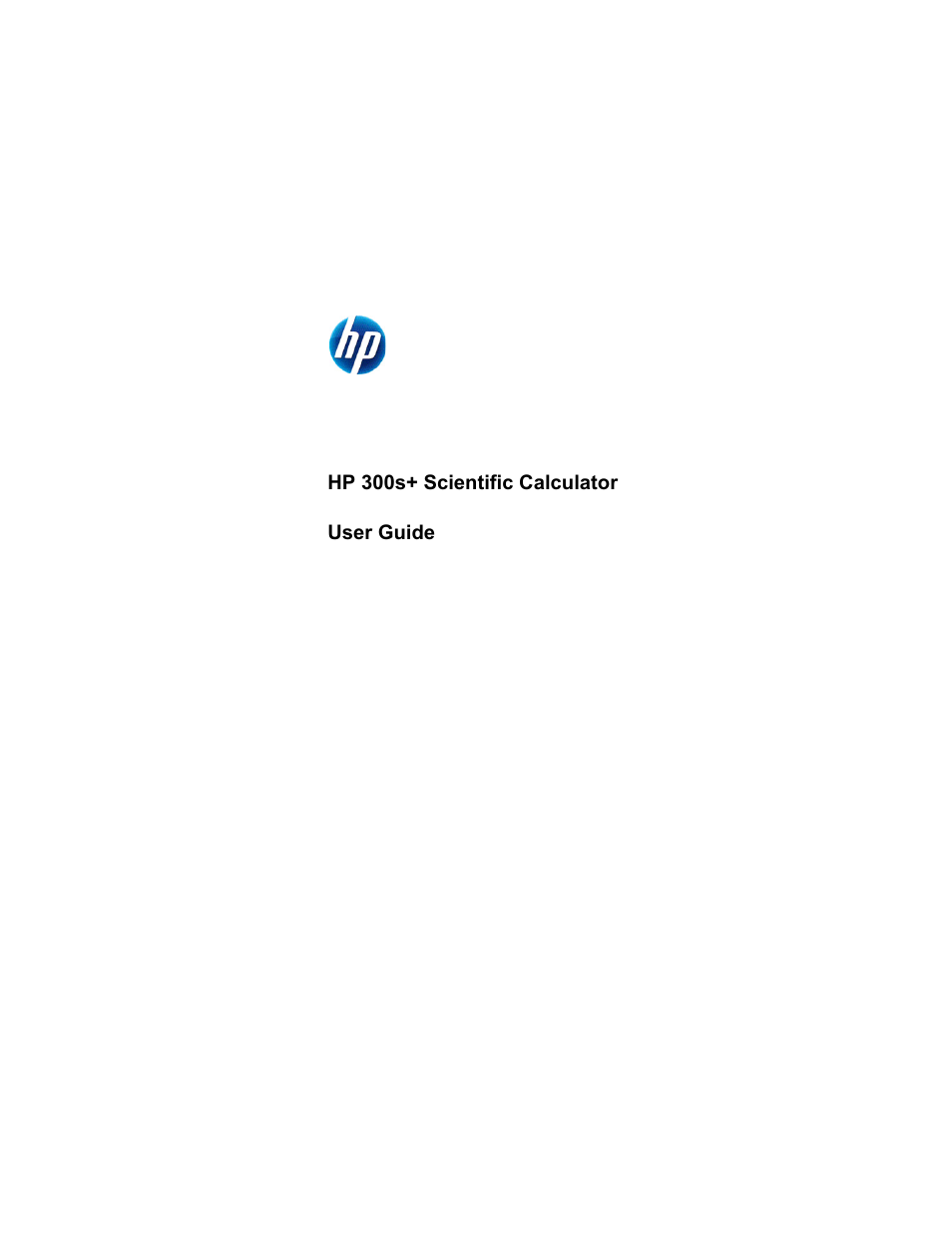 HP 300s Scientific Calculator User Manual | 95 pages