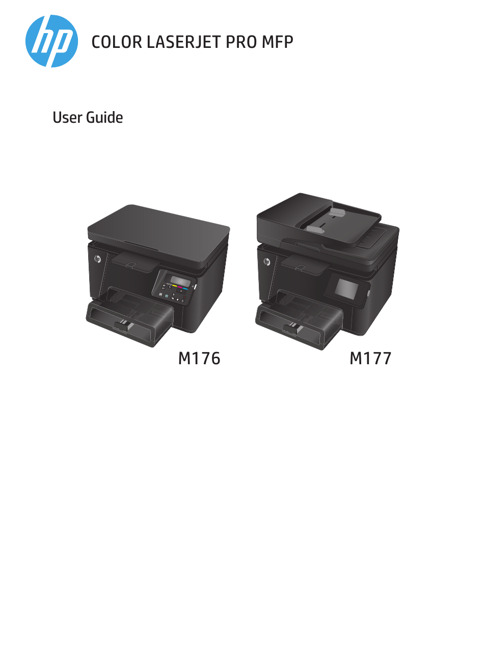 HP Color LaserJet Pro MFP M177fw User Manual | 120 pages